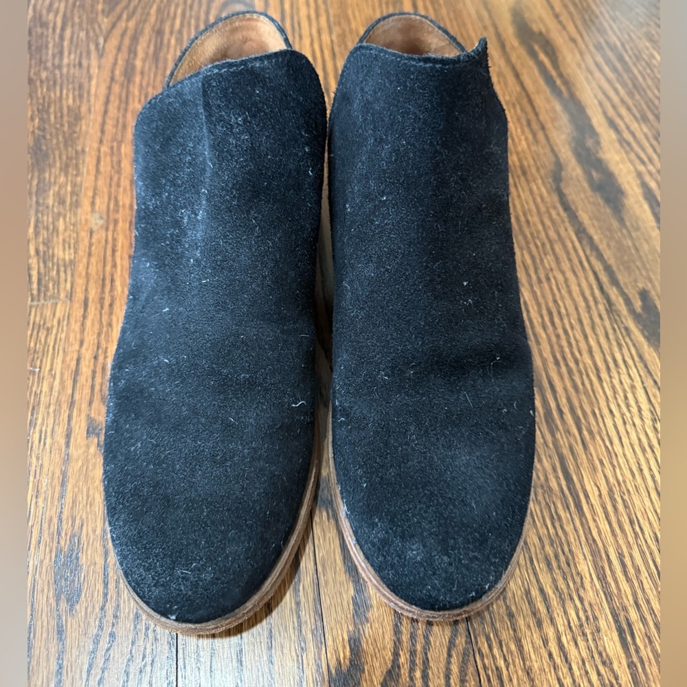 Women’s Frye Elyssa Black Suede Ankle Boots Size 8.5